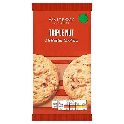 Waitrose Triple Nut All Butter Cookies (200g)