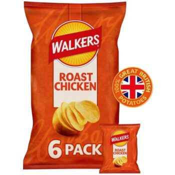 Walkers Roast Chicken Multipack Crisps (6 x 25g)