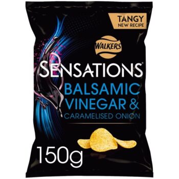 Walkers Sensations Balsamic Vinegar & Caramelised Onion Sharing Crisps (150g)