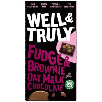 Well & Truly Fudge & Brownie Oat Milk Chocolate (90g)