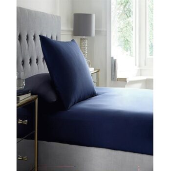 West Park 300 Thread Count Fitted Sheet Navy Double