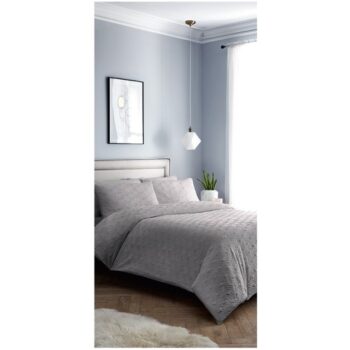 West Park Silver Heatset Duvet Set Double