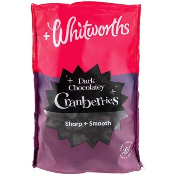 Whitworths Dark Chocolatey Cranberries (110g)