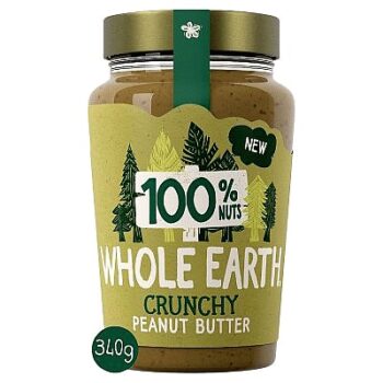 Whole Earth 100% Peanut Butter Crunchy (340g)