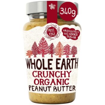Whole Earth Organic Crunchy Peanut Butter (340g)