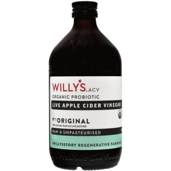 Willy's Organic Live Apple Cider Vinegar with The Mother (500ml)