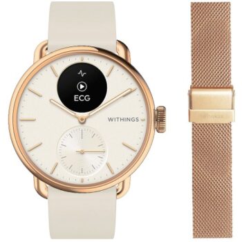 Withings Bundle Scanwatch 2 Rose Gold & Pink Milanese Wristband (38mm)