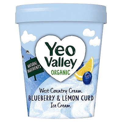 Yeo Valley Organic Blueberry & Lemon Curd Ice Cream (480ml)