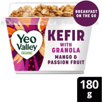Yeo Valley Organic Kefir with Granola Mango & Passion Fruit (180g)