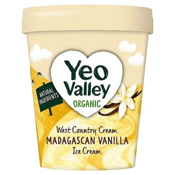 Yeo Valley Organic Madagascan Vanilla Ice Cream (480ml)