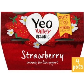 Yeo Valley Organic Strawberry (4 x 110g)