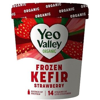 Yeo Valley Organic Strawberry Frozen Kefir (480ml)